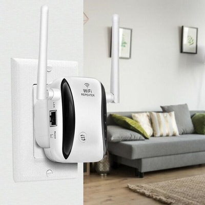 ซื้อ 300M ขนาดเล็ก Steamed Repeater เครื่องขยายสัญญาณ Wifi Repeater Router เสาอากาศคู่ online manufacture