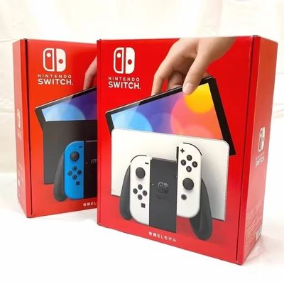 ซื้อ คอนโซล OLED ขนาด 32GB พร้อม Neon Blue และเกมส์ 3000 รายการ สําหรับ Nintendo Switch Controller คอนโซลชาร์จสายไฟฟ้ารวม online manufacture